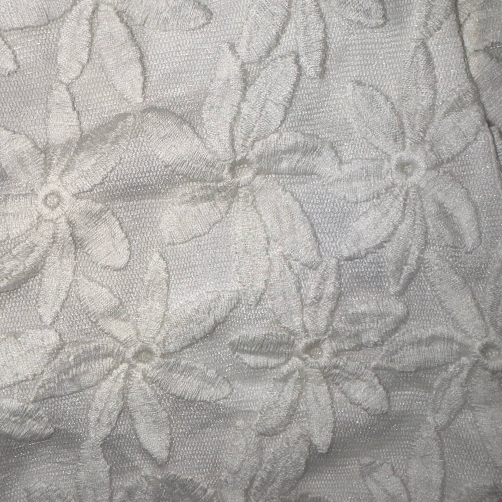 NWOT Monteau High Waist Embroidered Lace Shorts Ivory Small - Picture 7 of 7